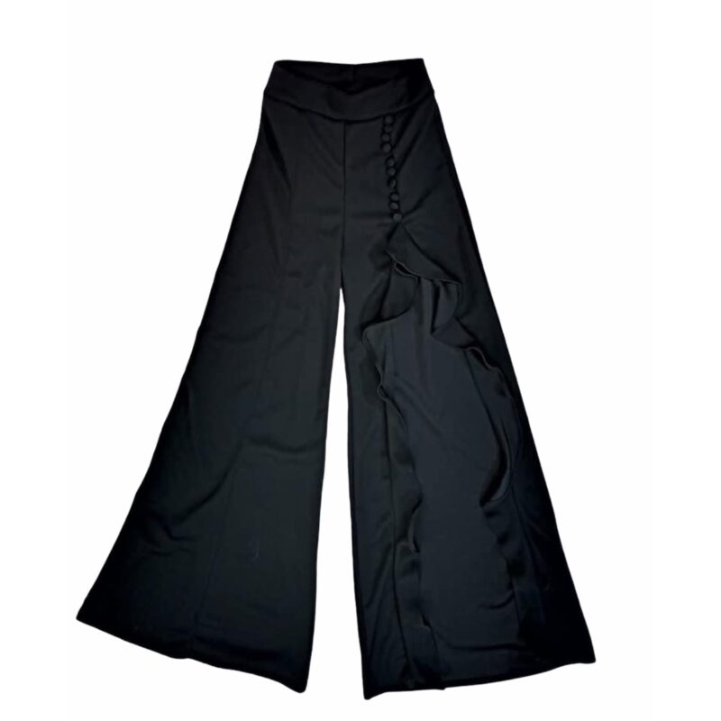 pantalon acampanado con abertura y olanes urban lyon