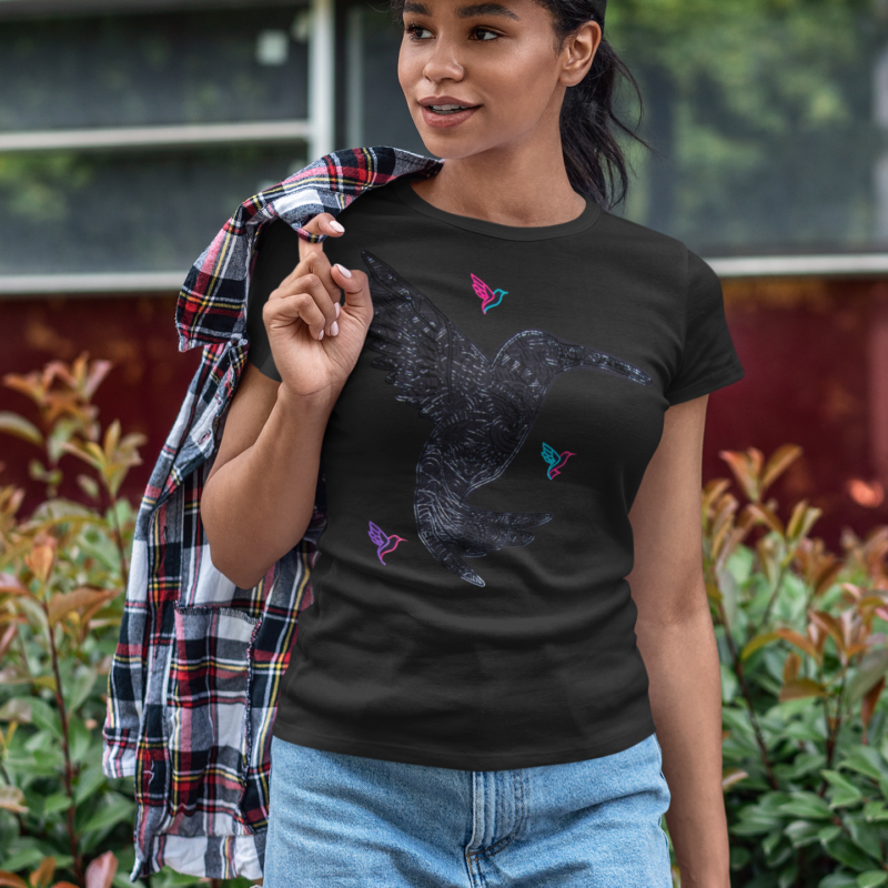 playera colibri negro urban lyon