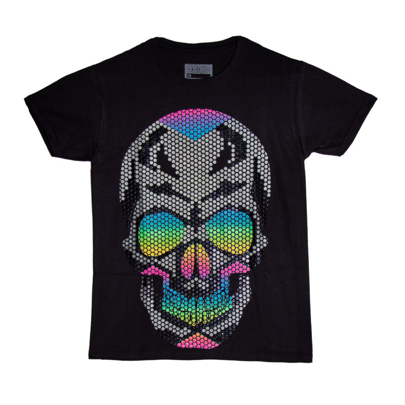 playera calavera de puntos en relieve urban lyon