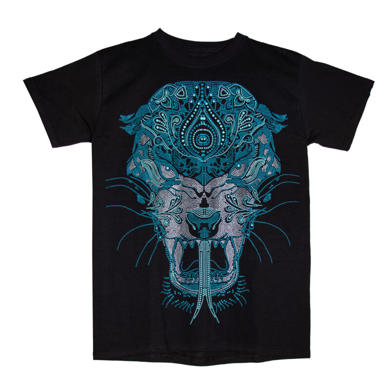 playera de tigre estilo huichol urban lyon