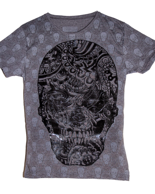 playera calavera en relieve urban lyon