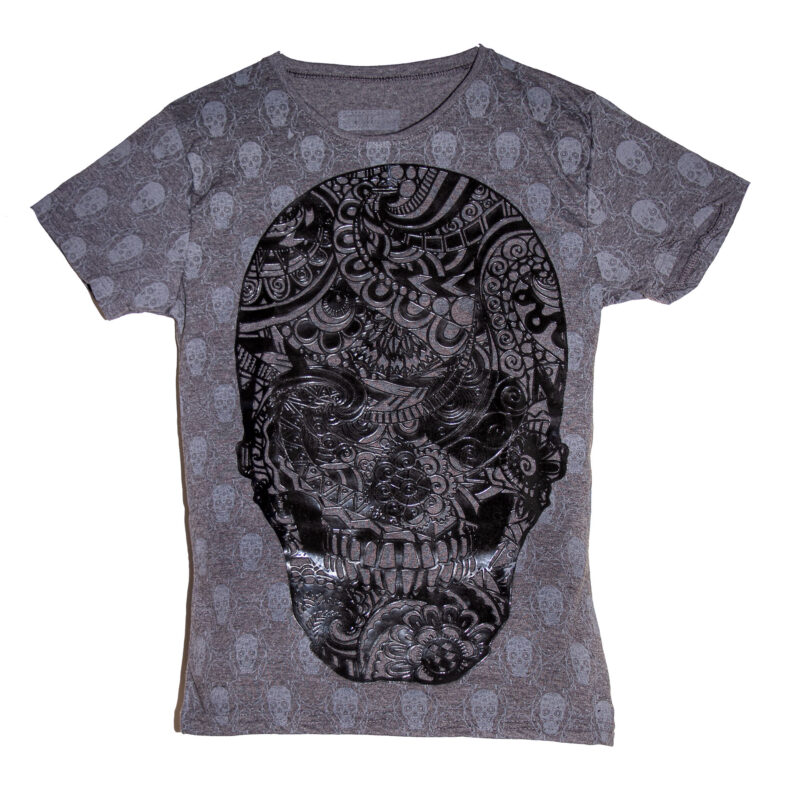 playera calavera en relieve urban lyon