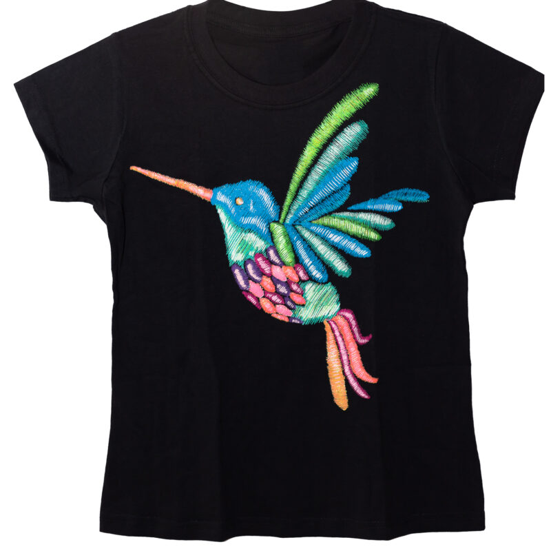 playera de colibri bordado urban lyon