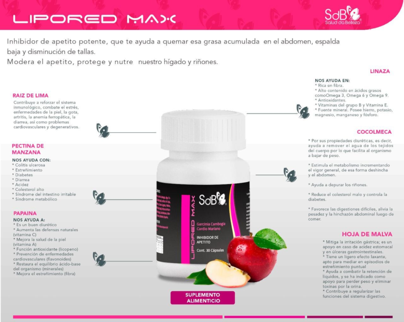 lipored max beneficios sdb