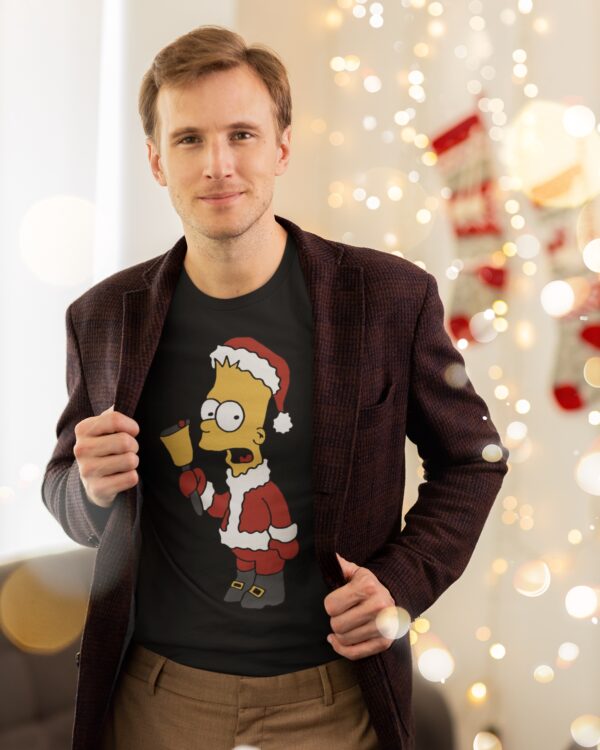 Playera Bart Simpson Navidad