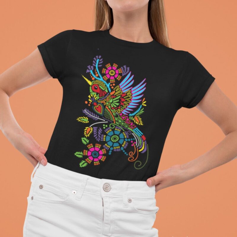 Camiseta Colibrí Huichol