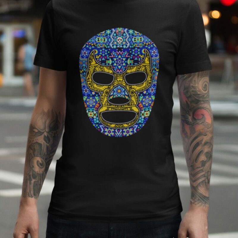 Playera Mascara Huichol